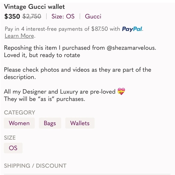 Authentic Gucci Wallet​​ - Picture 6 of 6